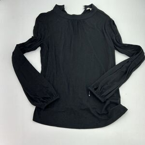 Boden Black Viscose Long Sleeve Blouse Size 2